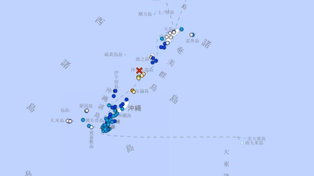 地牛翻身！日本沖繩近海5.9地震　最大震度5強