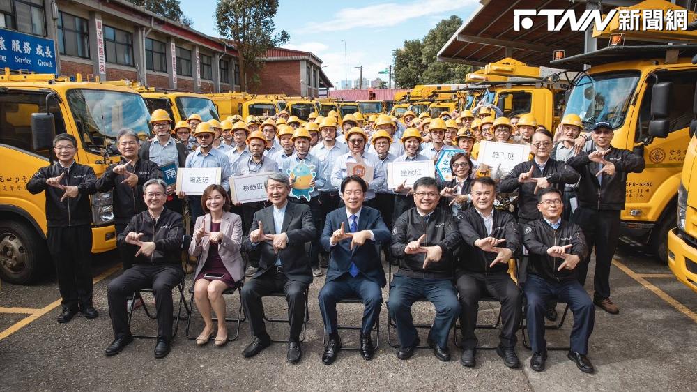 史上第一位！賴清德創紀錄親赴維修班為台電員工打氣　暖喊「我台電我驕傲」