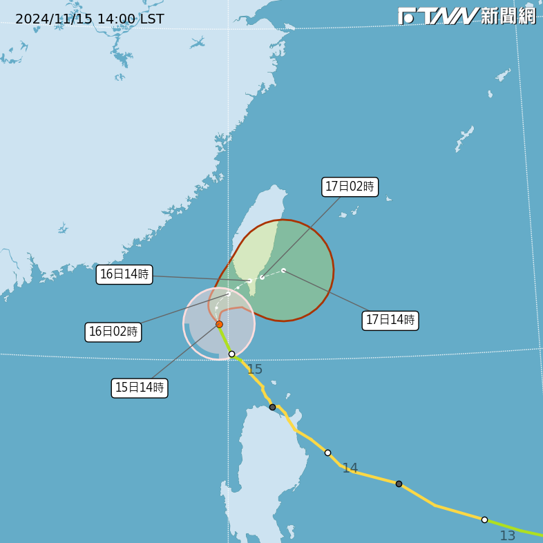 天兔颱風進逼！雨勢越晚越明顯　高雄2省道路段晚間將預警性封閉