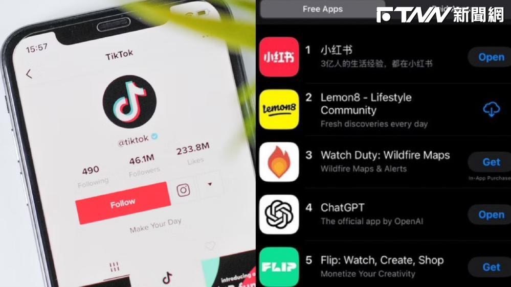 禁令將生效！TikTok「難民」轉投小紅書懷抱　登美下載榜首...陸網嗨：牆外自己進來了