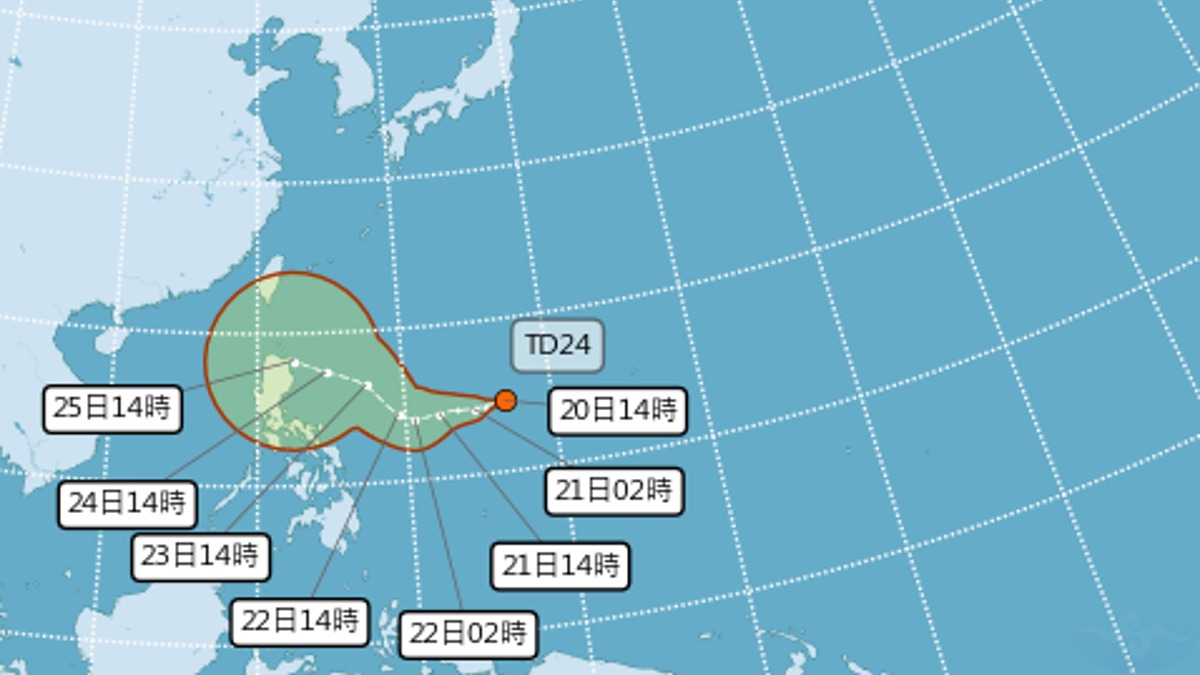 10月底還有颱！ 熱帶低壓「最快周一」成颱風潭美