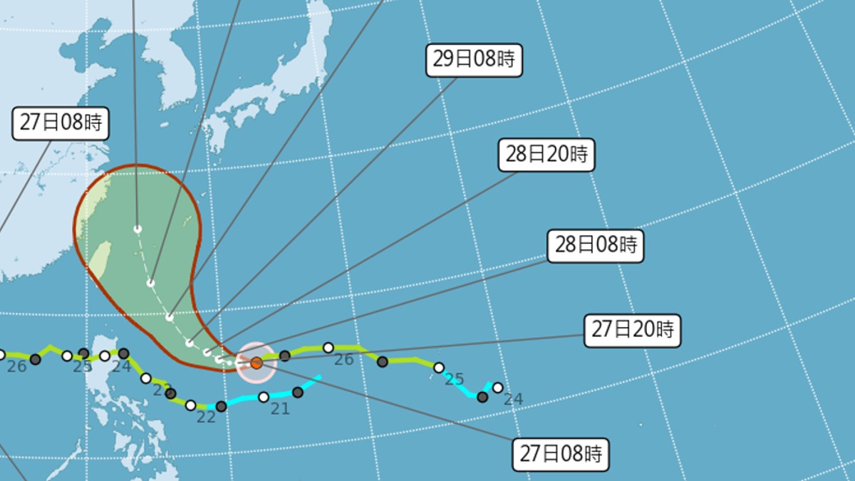 康芮逼近台灣 4縣市首當其衝！氣象署：恐海陸警齊發