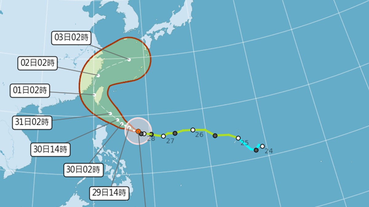 康芮升級中颱！海、陸警最快發布時間曝