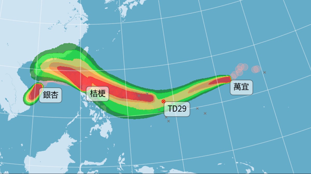 颱風「天兔」最快今晚生成 氣象署揭最接近台灣時刻