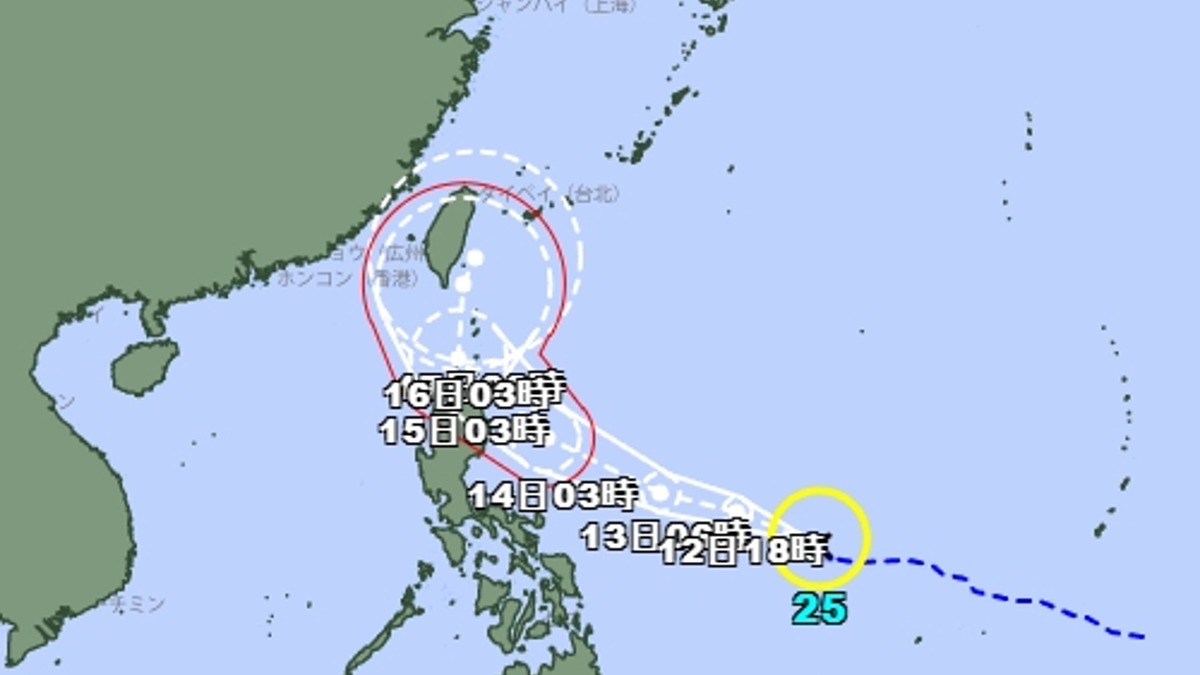 天兔生成了！日本氣象廳預估 暴風圈恐壟罩全台