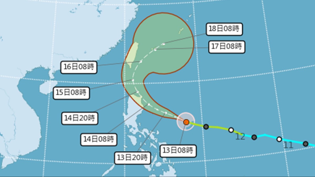 天兔颱風逼近！最快明發布陸警 降雨熱區曝光