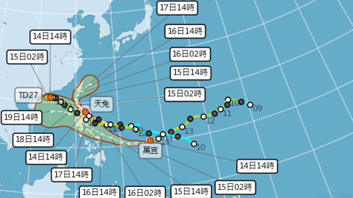 天兔最新路徑曝「恐灰飛煙滅」 專家示警：這地區較辛苦