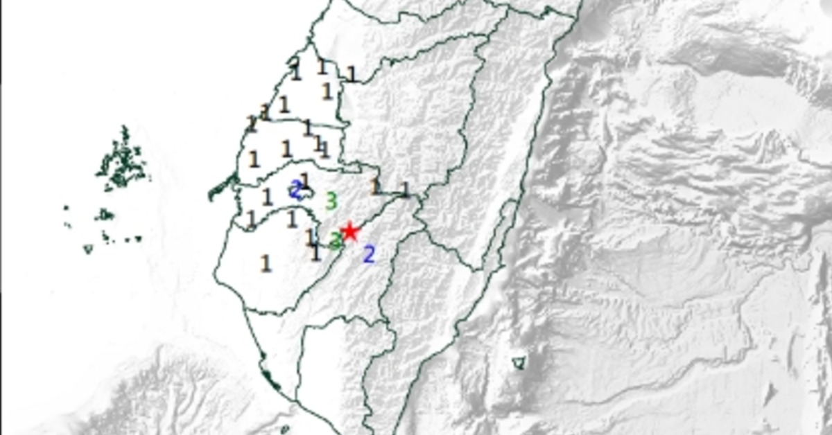 快訊／南部又震！嘉義極淺層地震 7縣市狂搖