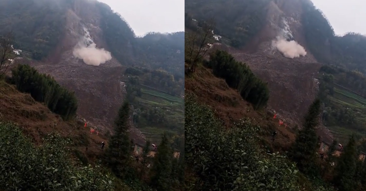 中國四川筠連縣山崩 10戶民房被埋、逾30人失聯