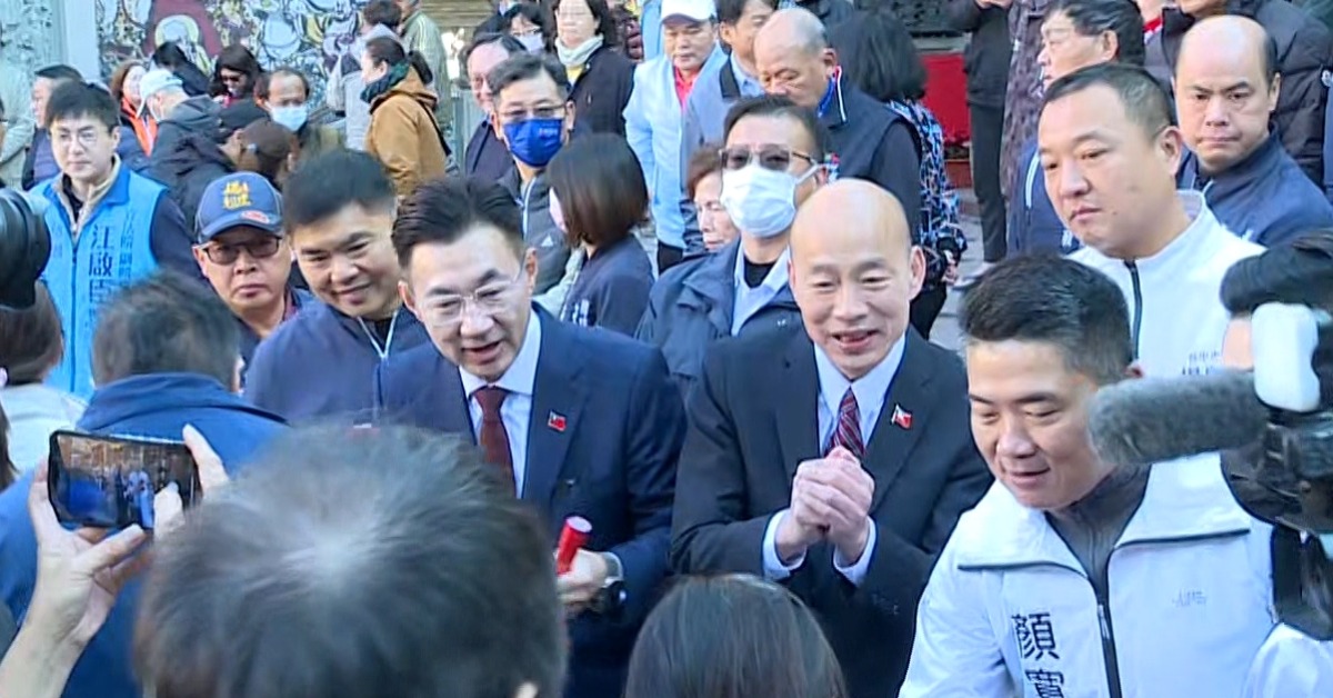 韓國瑜首場發春聯獻給江啟臣 還讚「台中人驕傲」's OG Image