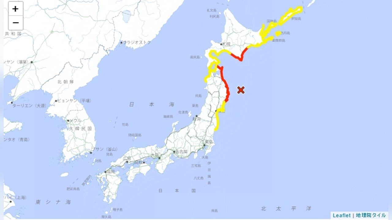 第一波海嘯抵岸！日本青森7.5強震　福島核電廠現況曝光