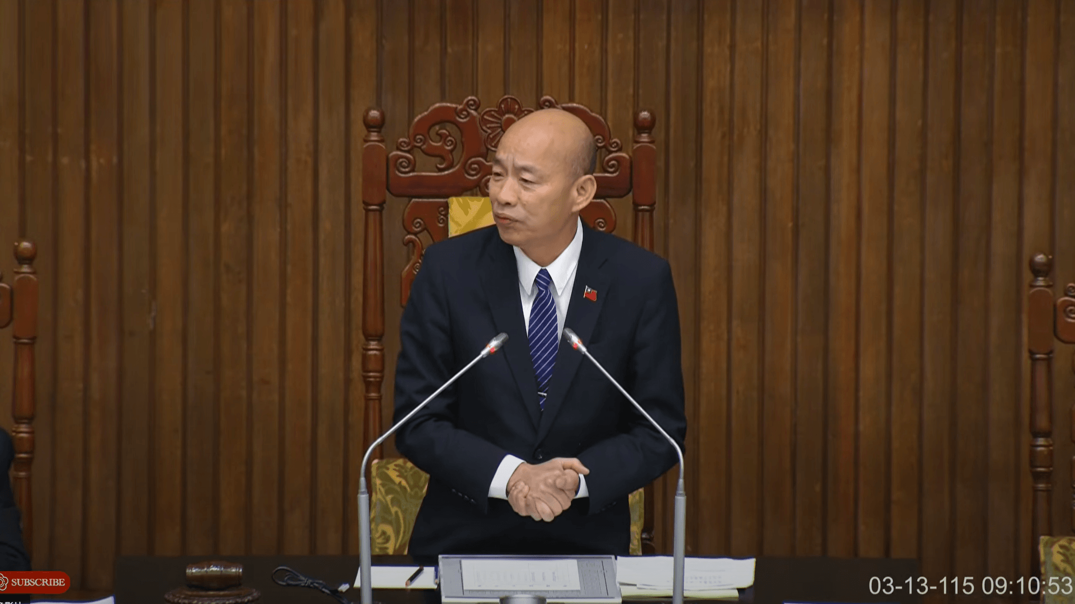 李貞秀國是論壇首秀　韓國瑜勗勉擦亮台民主招牌：媽祖保佑你's story cover image