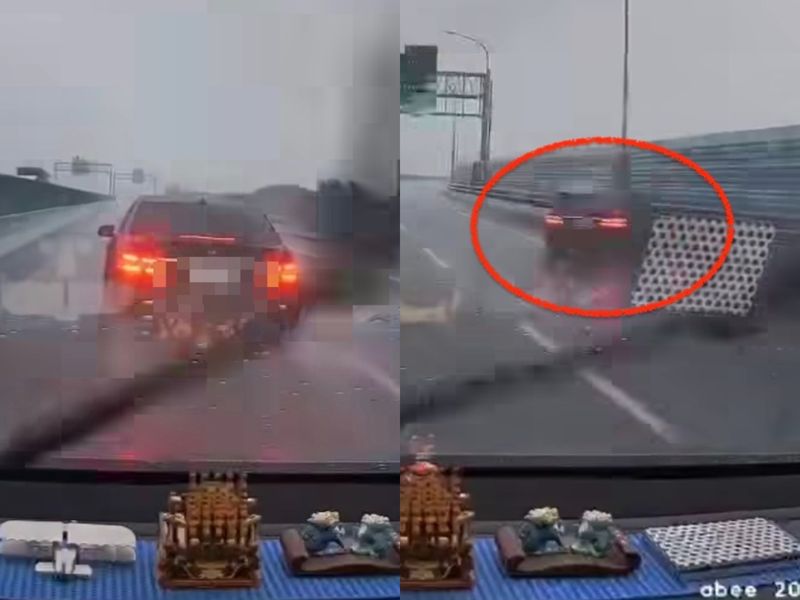 台61賓士暴雨中「逼車挑釁」自撞護欄 行車紀錄曝光網嗨：現世報's story cover image