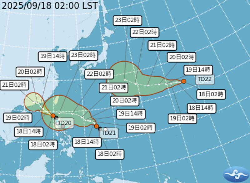 3熱帶性低壓共舞！最新路徑曝光　外圍環流發威「2縣市雨彈開炸」's story cover image