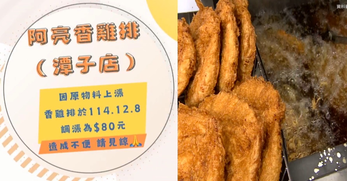 獨家/漲價!阿亮香雞排撐不住宣布一片漲到80元's OG Image